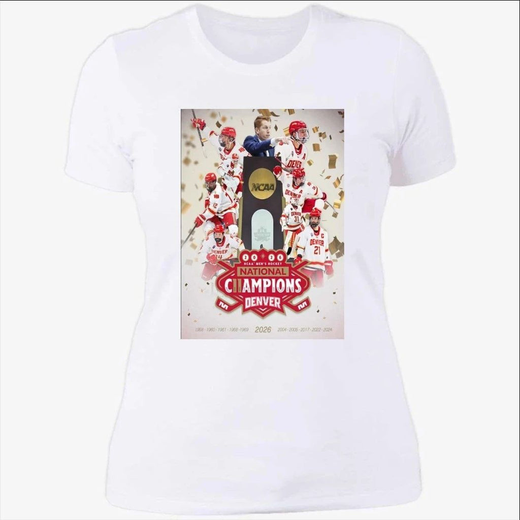 Denver Pioneers 2026 NCAA Men’s Hockey National Champions 11-Time Poster Shirt