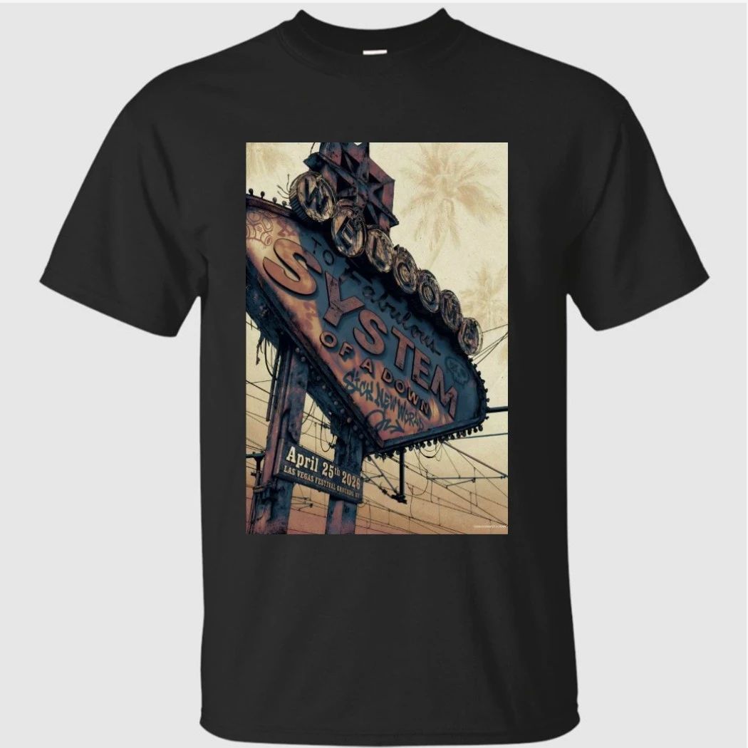 System Of A Down Las Vegas Festival Grounds, NV Apr 25 2026 Poster Shirt