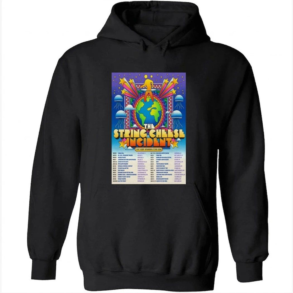 The String Cheese Incident Just Keep Spinning Tour 2026 Poster Shirt