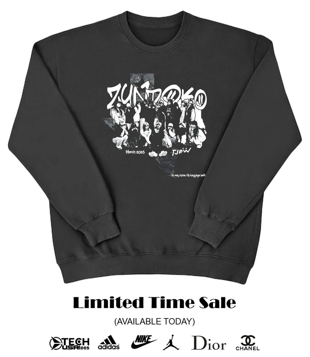 Zundoko Texas Tour TJPW no way home no baggage left T-shirt