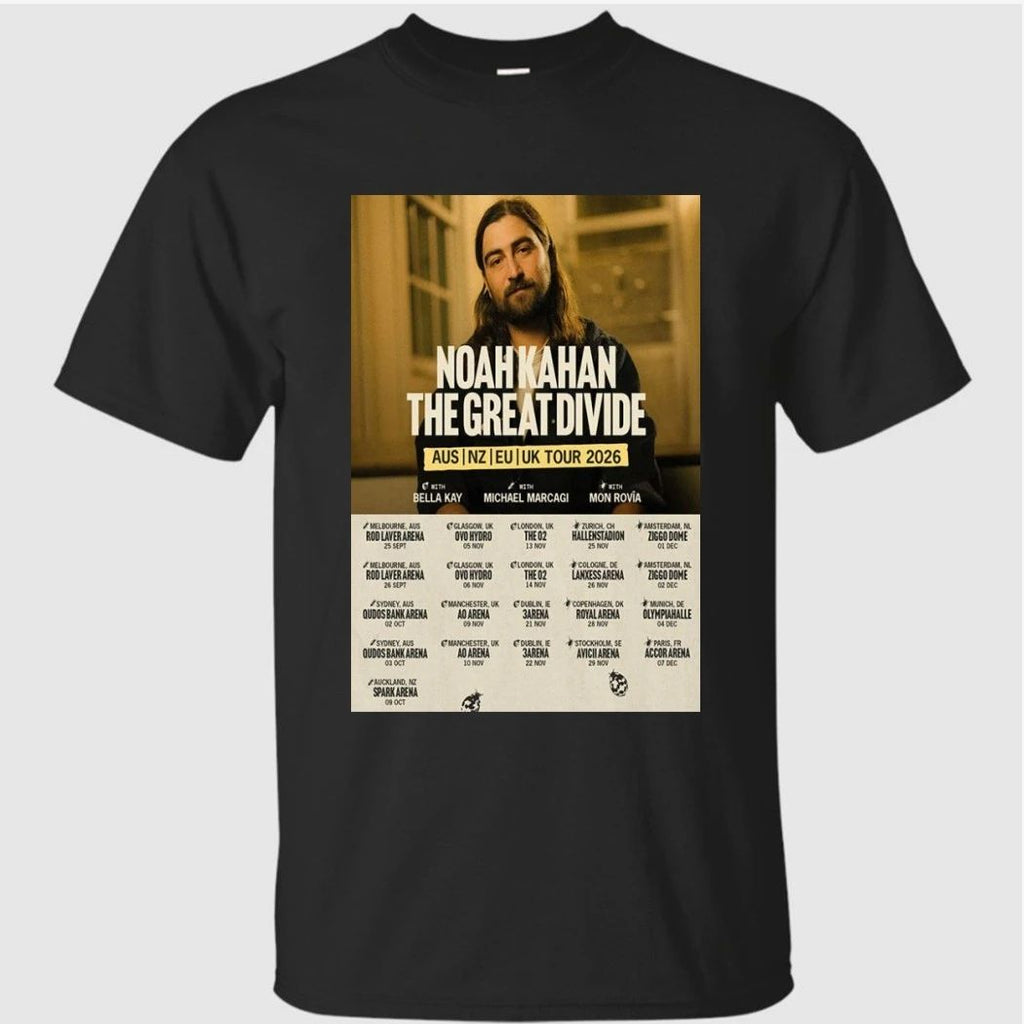 Noah Kahan The Great Divide AUS NZ UK Tour 2026 Shirt