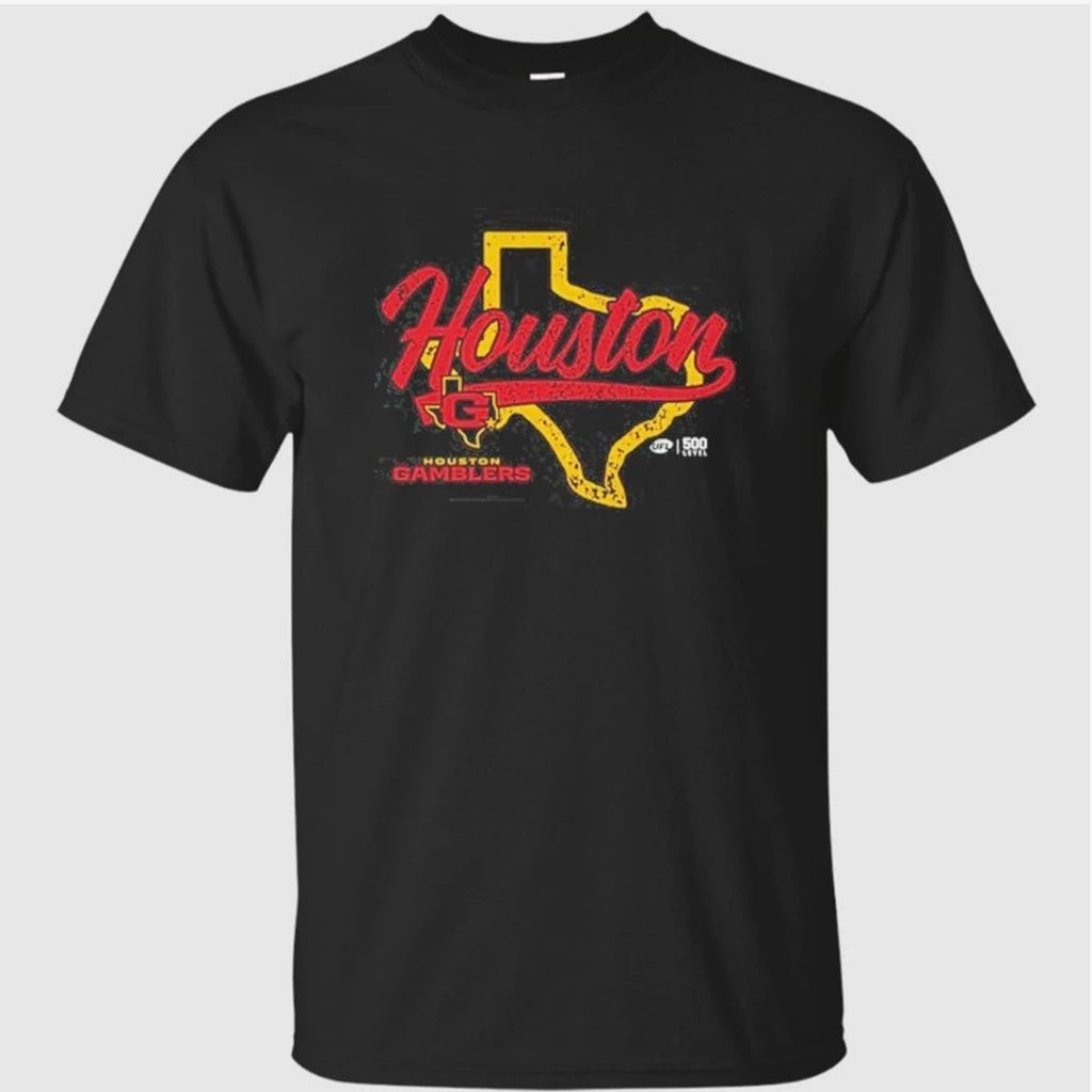 Houston Gamblers State Map Shirt