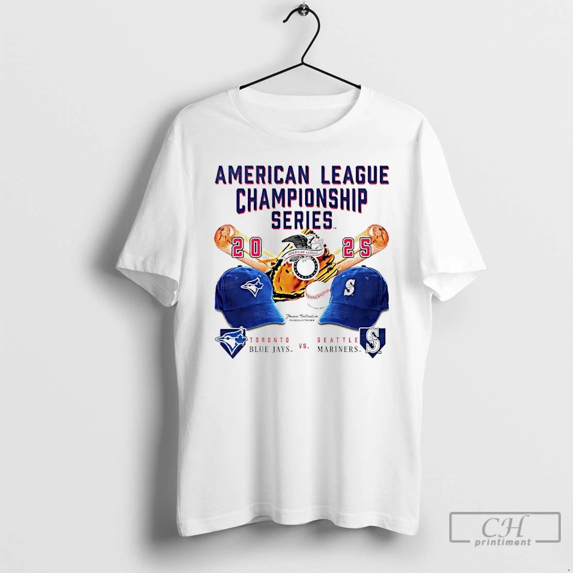 Classic Toronto Blue Jays Vs Seattle Mariners Alcs 2025 Helmets T Shirts