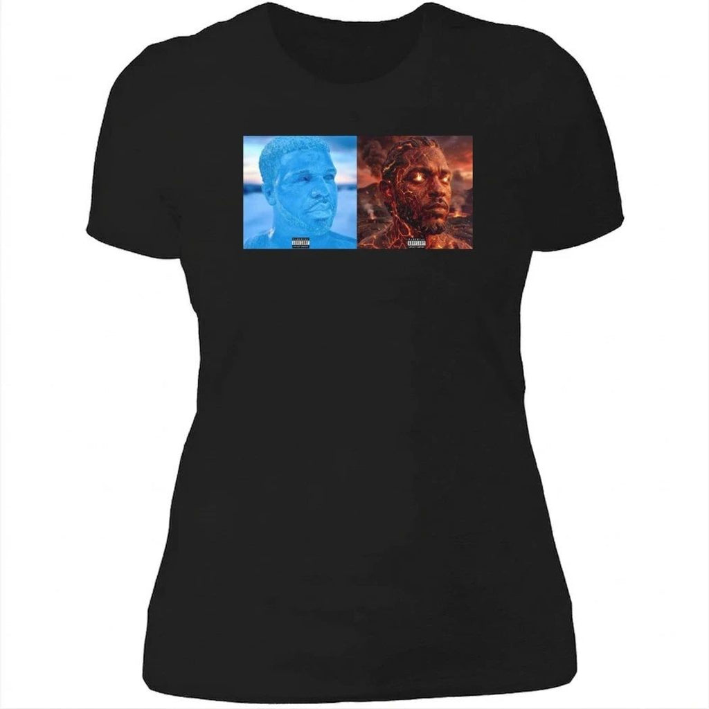 Funny Drake Iceman And Kendrick Lamar Fireman Album Covers T-Shirt
