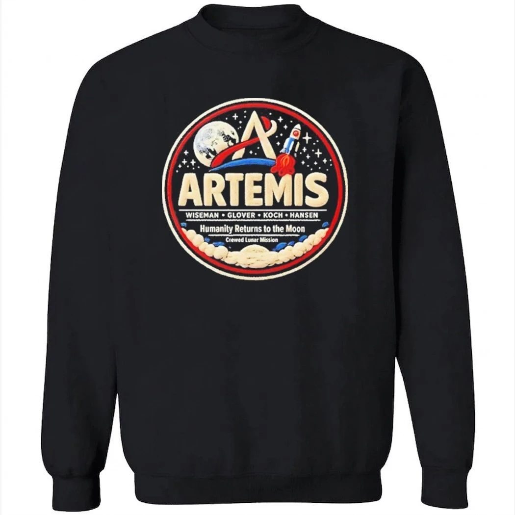 NASA Artemis II Back To The Moon 2026 Humanity Returns To The Moon Crewed Lunar Mission Shirt