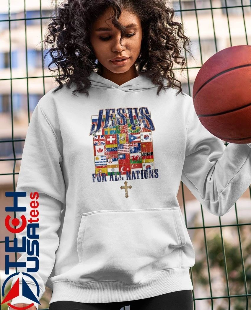 Jesus for all nations flag vintage shirt