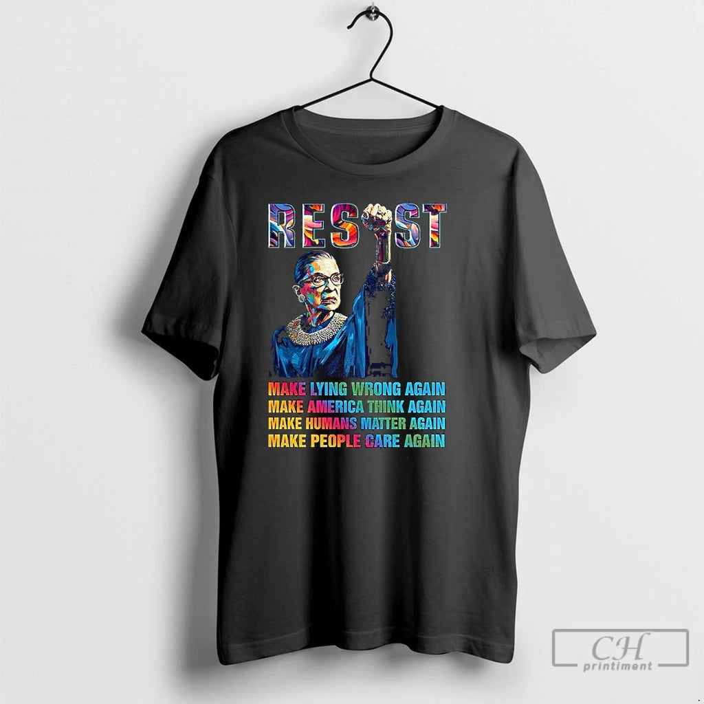 Classic Resist Make America Think Again T Shirts