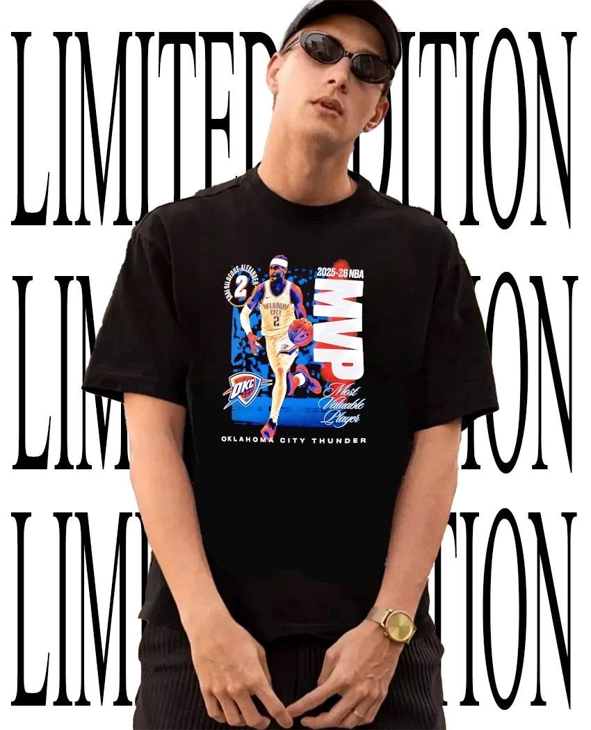 MVP Shai Gilgeous-Alexander 2025-2026 NBA OKC Thunder signature shirt