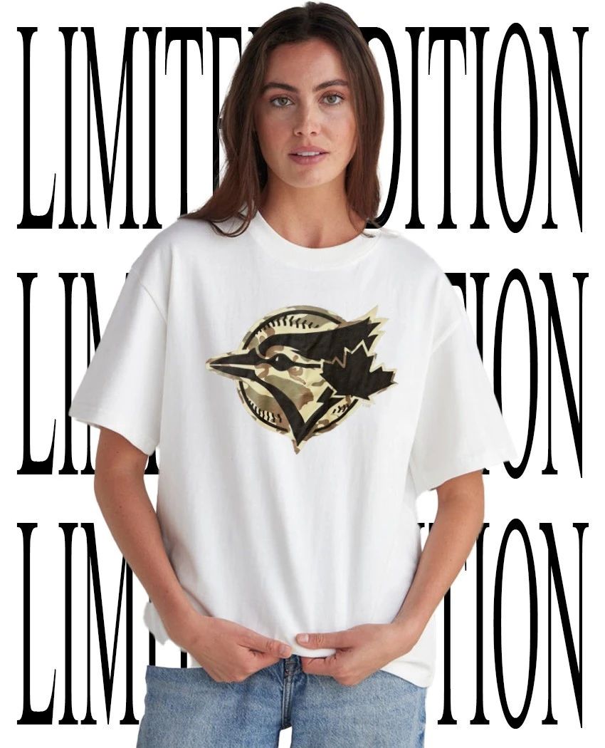 Camo Toronto Blue Jays logo shirt