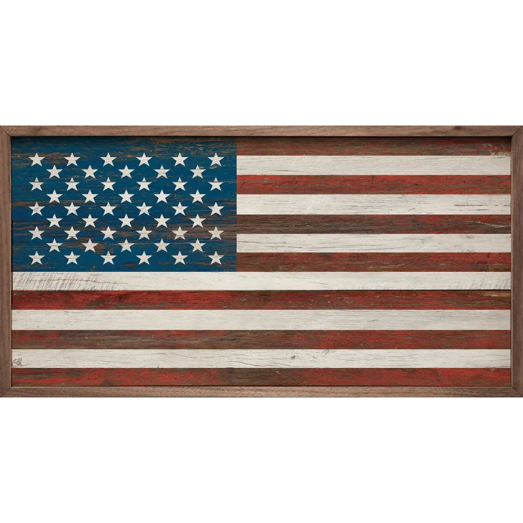 American Flag Whitewash