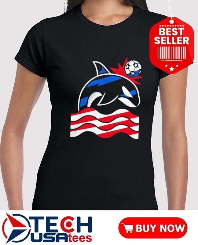 Wild Whale Soccer stars and stripes shirt