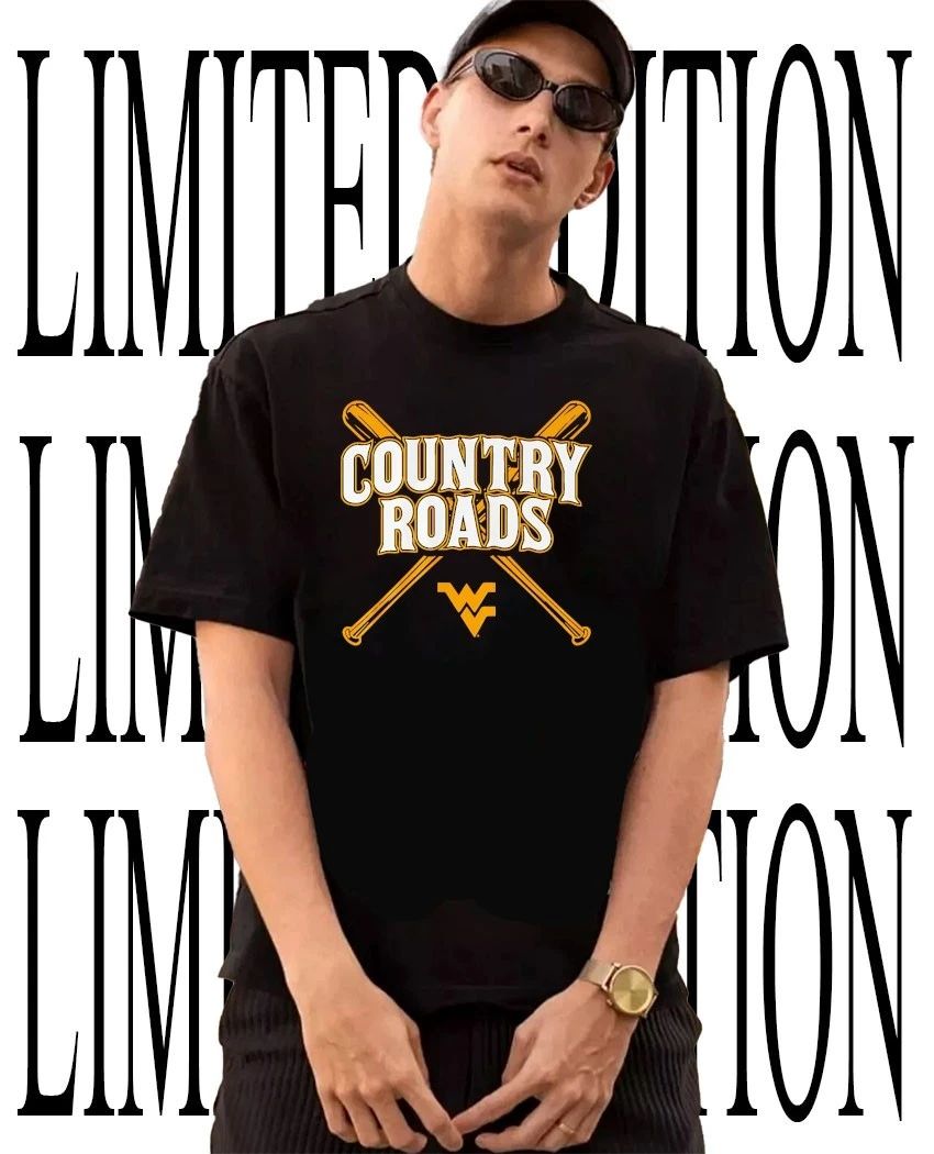 West Virginia Mountaineers Baseball Country Roads shirt