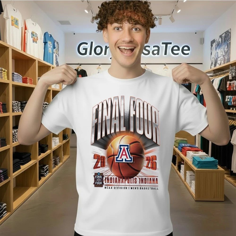 Arizona Wildcats 2026 Division Men’s Basketball Tournament March Madness Final Four T-Shirt