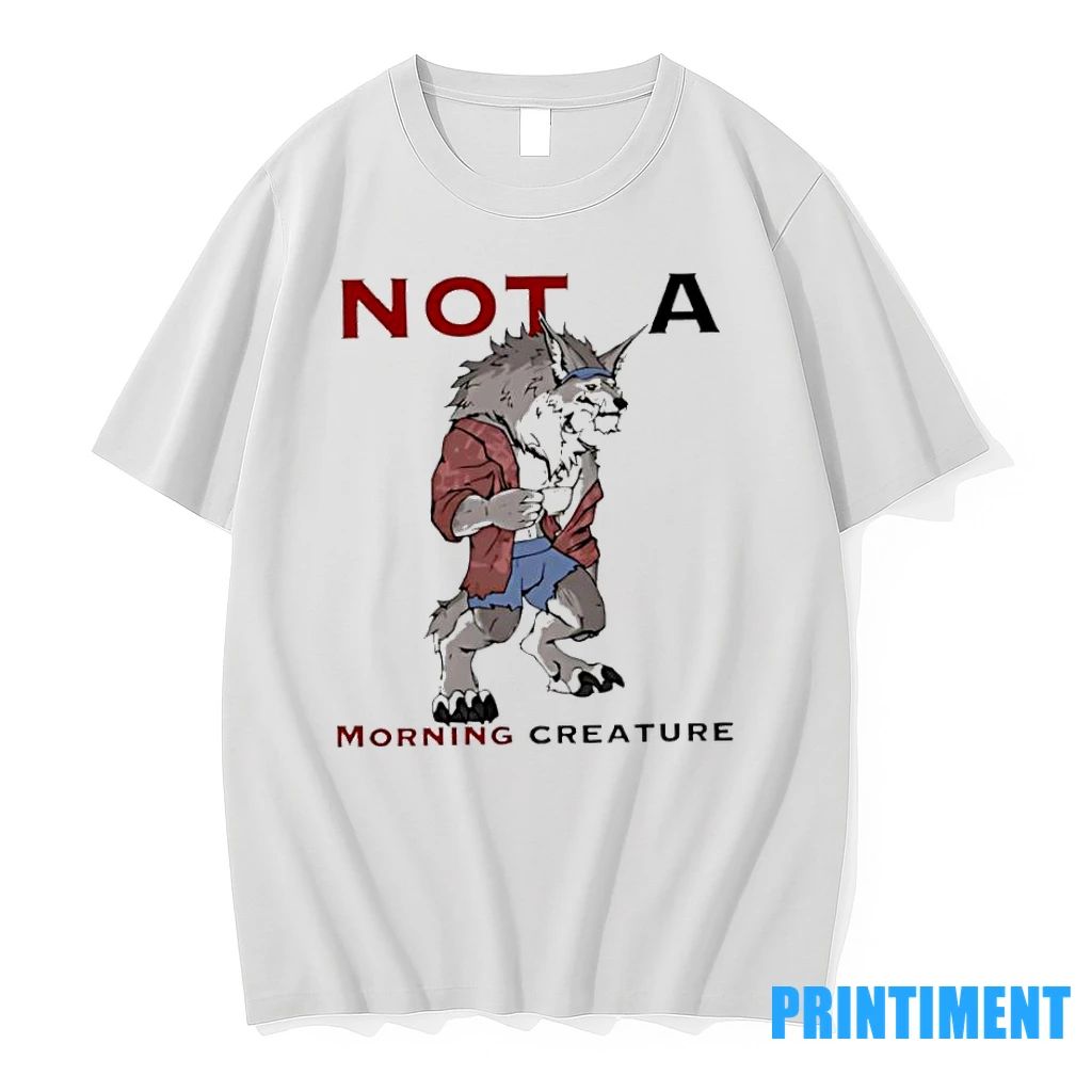 Wolf Not A Morning Creature Tshirts Sweater
