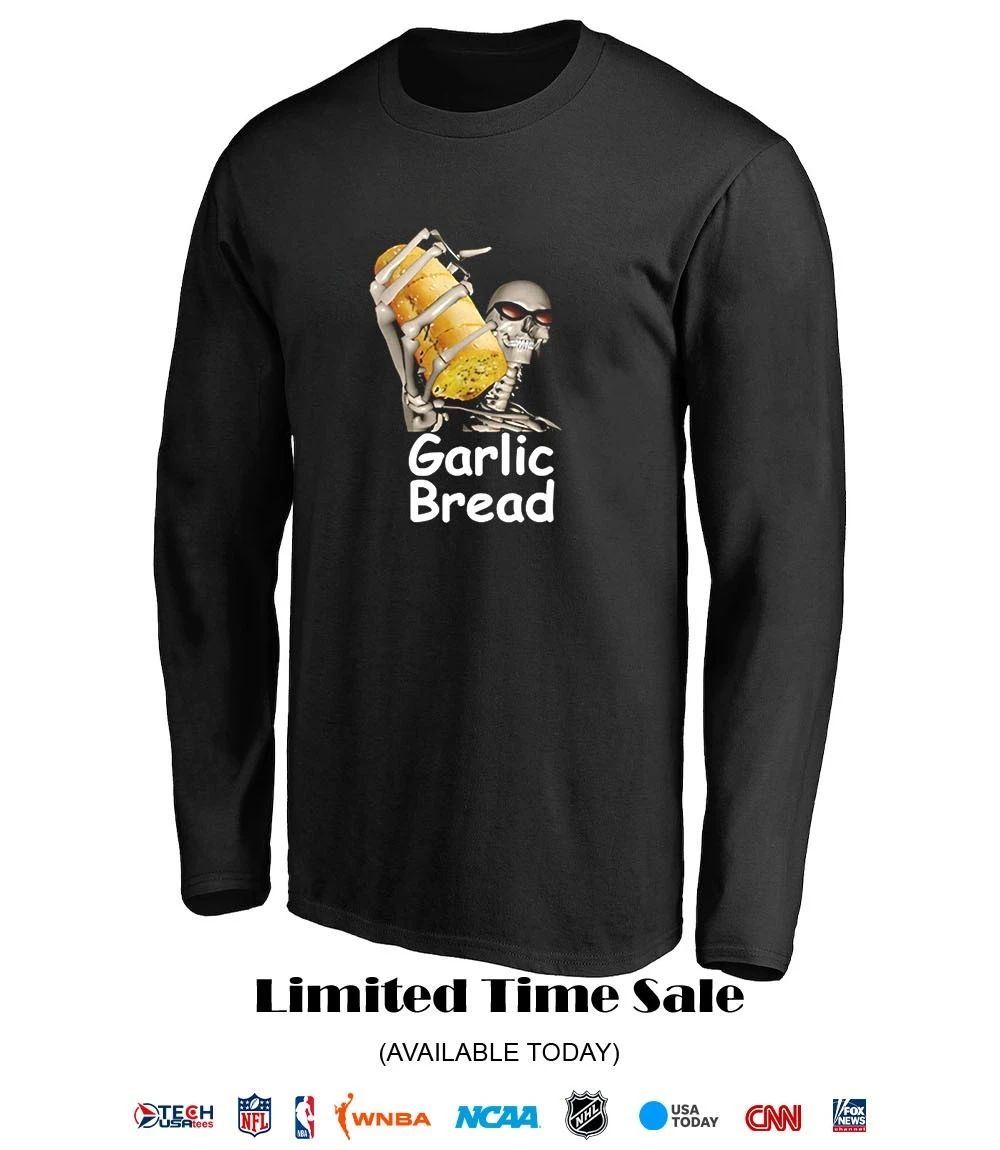 Garlic bread skeleton shirt