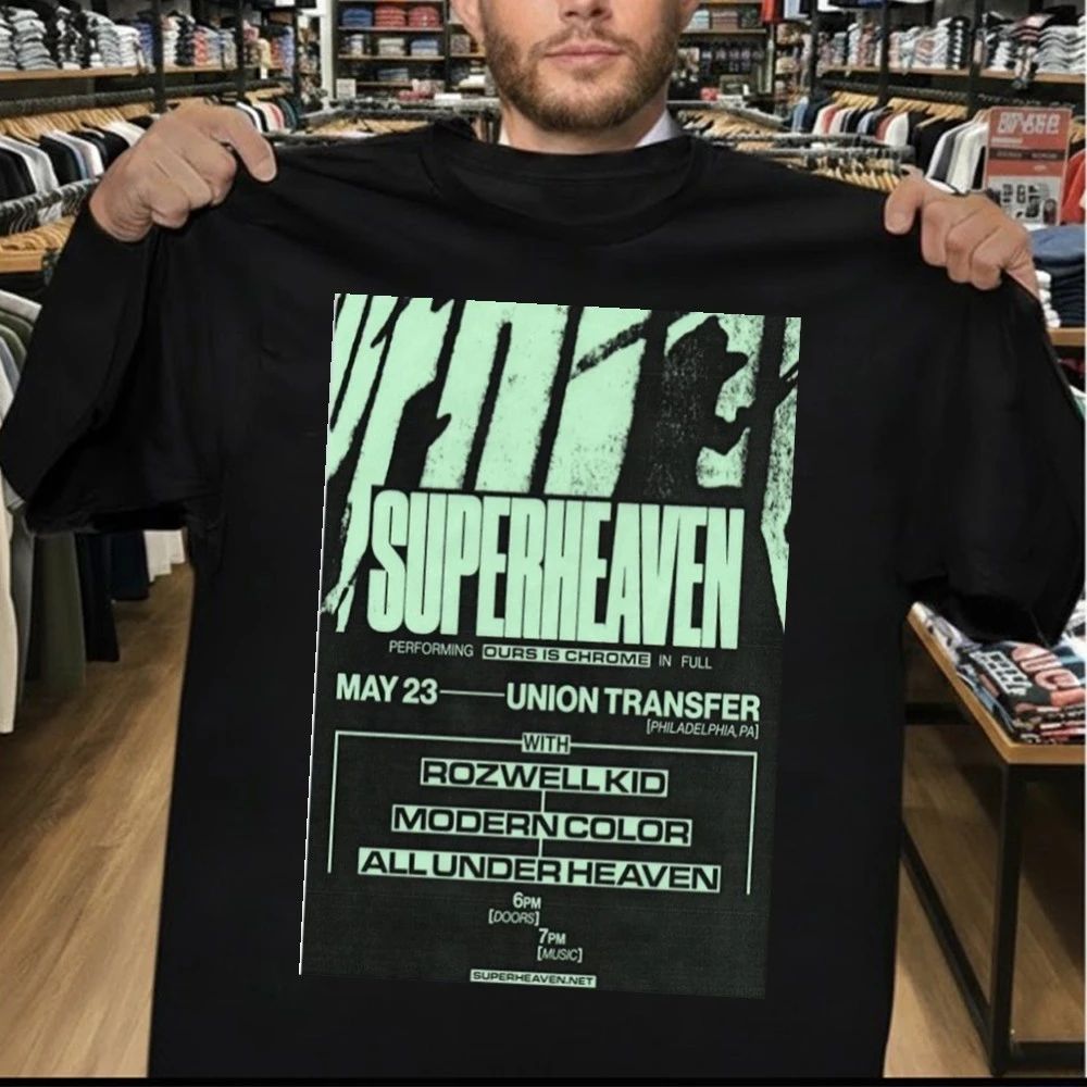 Superheaven May 23 2026 Union Transfer Philadelphia PA Tour Poster Shirt