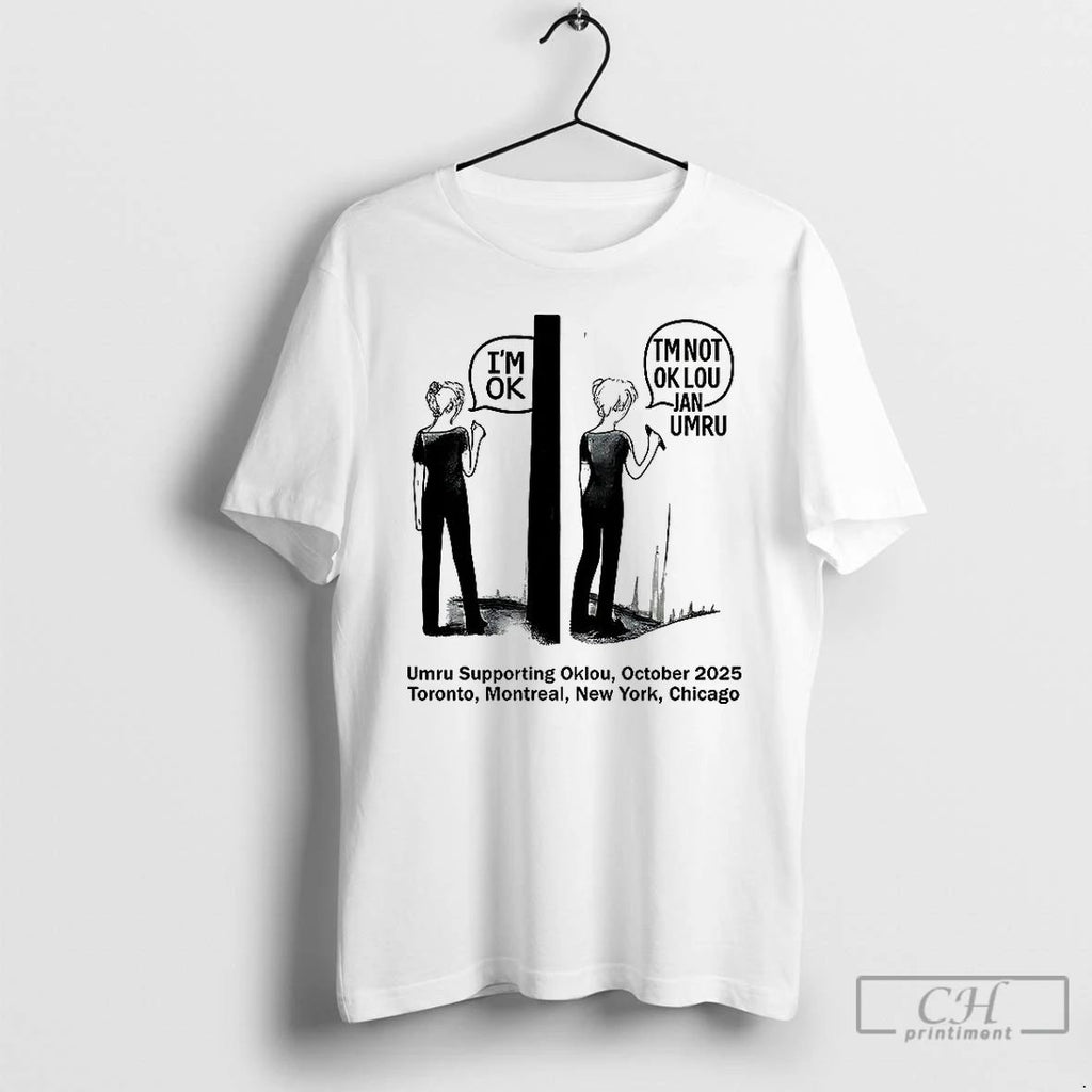Classic Umru Supporting Oklou October 2025 Toronto Montreal Newtreal New York Chicago T Shirts