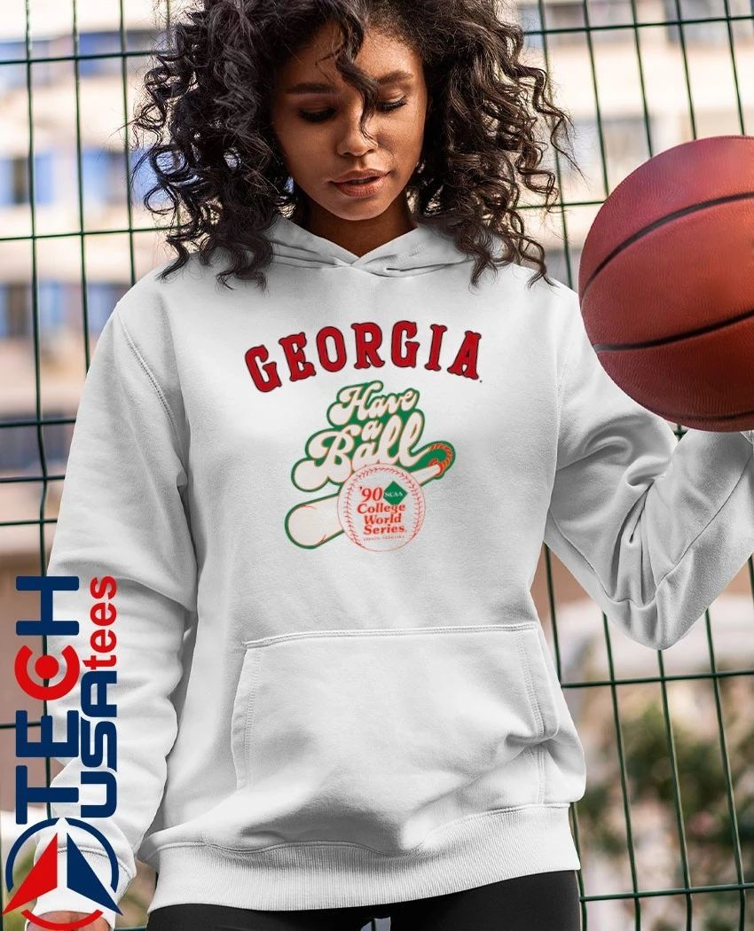 Georgia Bulldogs have a ball 1990 NCAA College World Series shirt