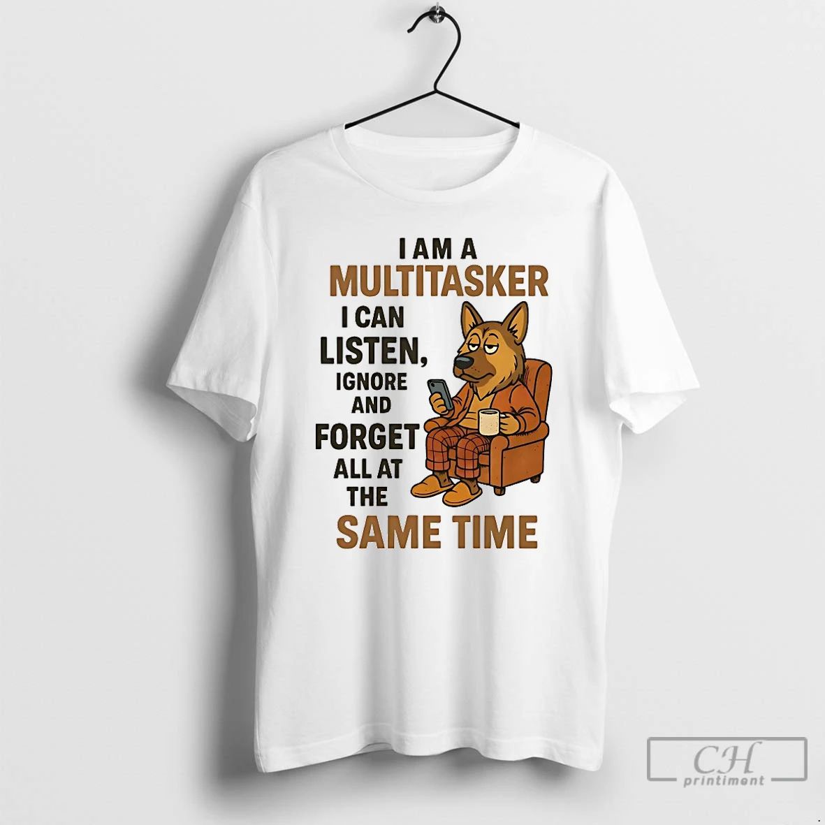 Classic German Shepherd I Am A Multitasker I Can Listen T Shirts