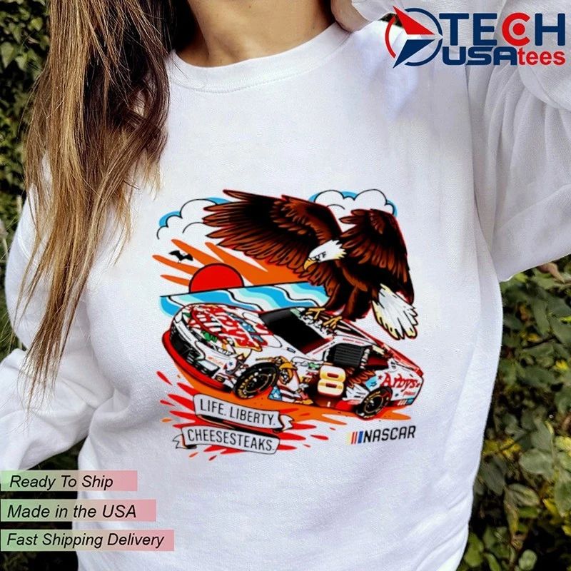 Sammy Smith JR Motorsports Arby’s Life Liberty Cheesesteaks NASCAR shirt