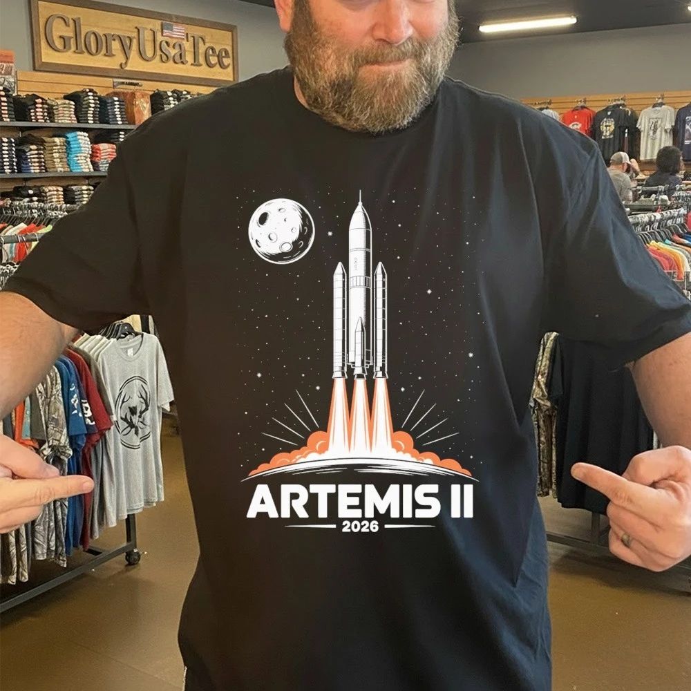 Artemis II 2026 Moon Mission Space Exploration Shirt