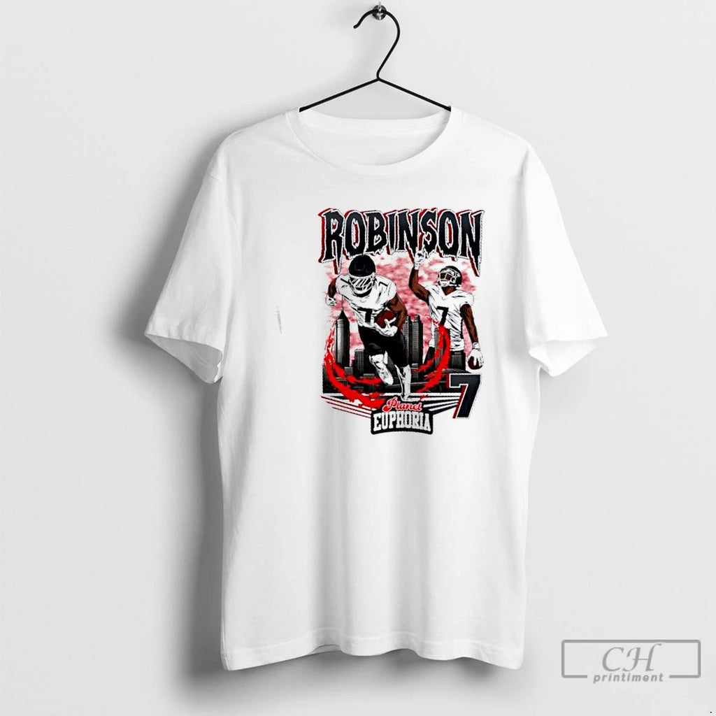Classic Bijan Robinson Atlanta Falcons Football Graphic T Shirts
