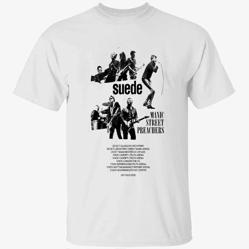 Suede HQ Tour The UK in 2026 Poster Shirt