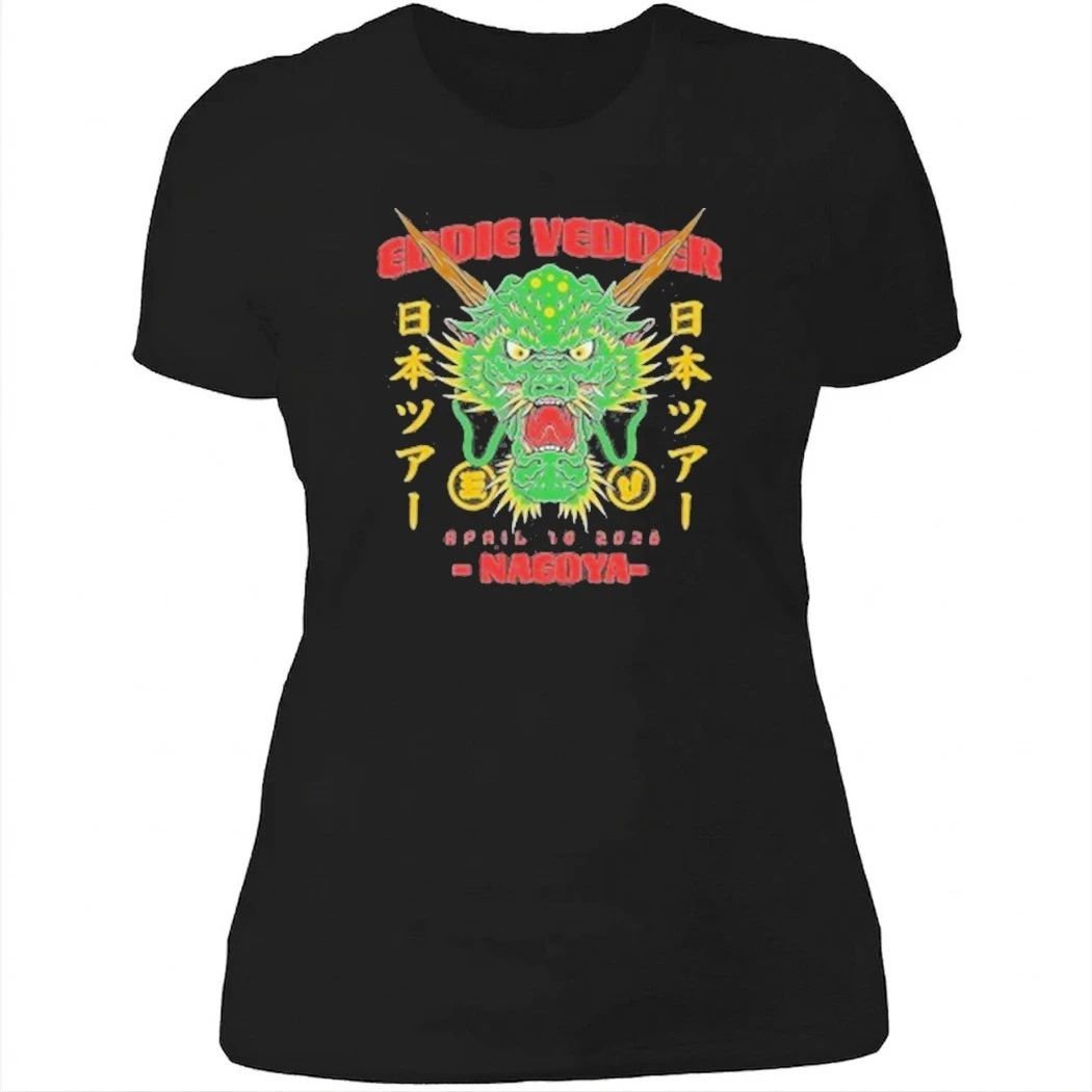 Eddie Vedder 2026 Dragon Event Tee For Nagoya Japan At Forest Hall On April 14th 2026 Shirt