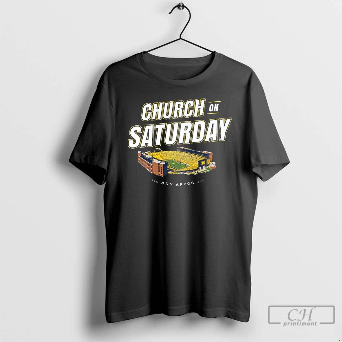 Classic Michigan Wolverines Church On Saturday T Shirts