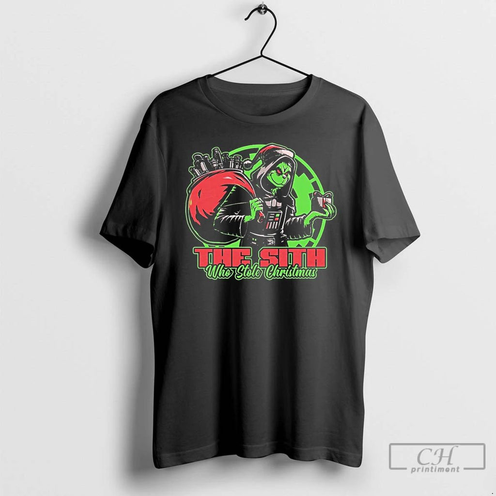 Classic Grinch And Darth Vader The Sith Who Stole Christmas T Shirts