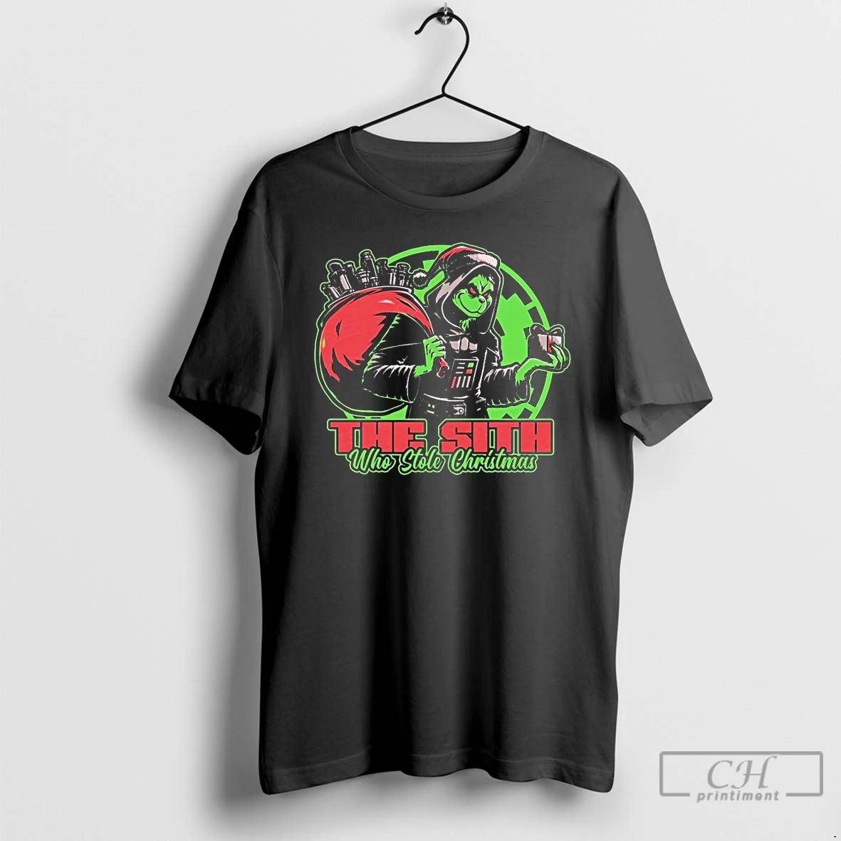 Classic Grinch And Darth Vader The Sith Who Stole Christmas T Shirts
