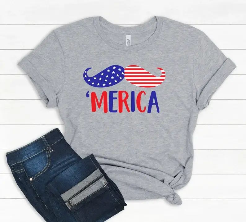 Mustache 'merica T-Shirt