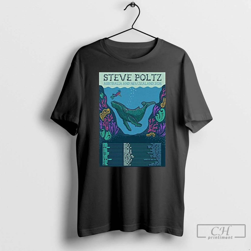 Classic Steve Poltz Australia New Zealand 2026 Tour Long Sleve T Shirts