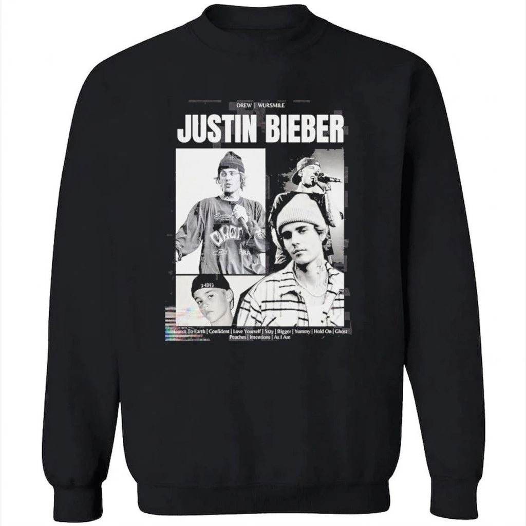 Justin Bieber Greatest Hits Collage Shirt