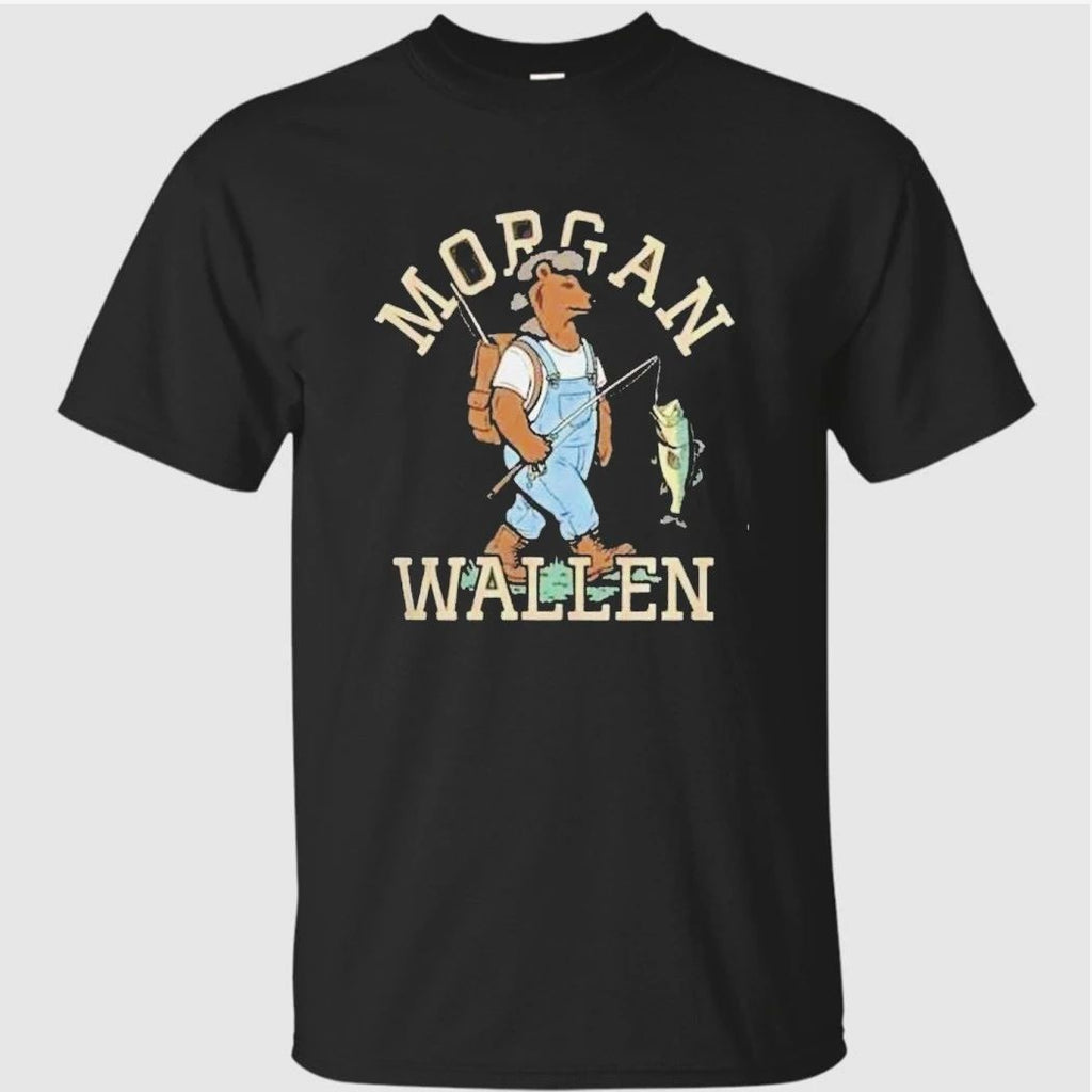Morgan Wallen 2026 Still The Problem Tour Bear Fishing Shirt