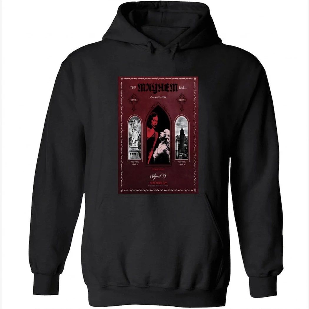 Lady Gaga The Mayhem Ball Tour MSG New York On Apr 13 2026 Shirt
