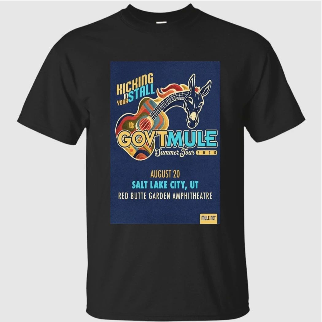 Gov’t Mule Aug 20 2026 Red Butte Garden Salt Lake City Utah Tour Poster Shirt