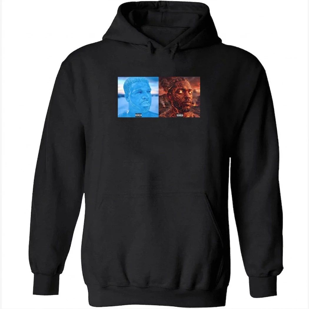 Funny Drake Iceman And Kendrick Lamar Fireman Album Covers T-Shirt