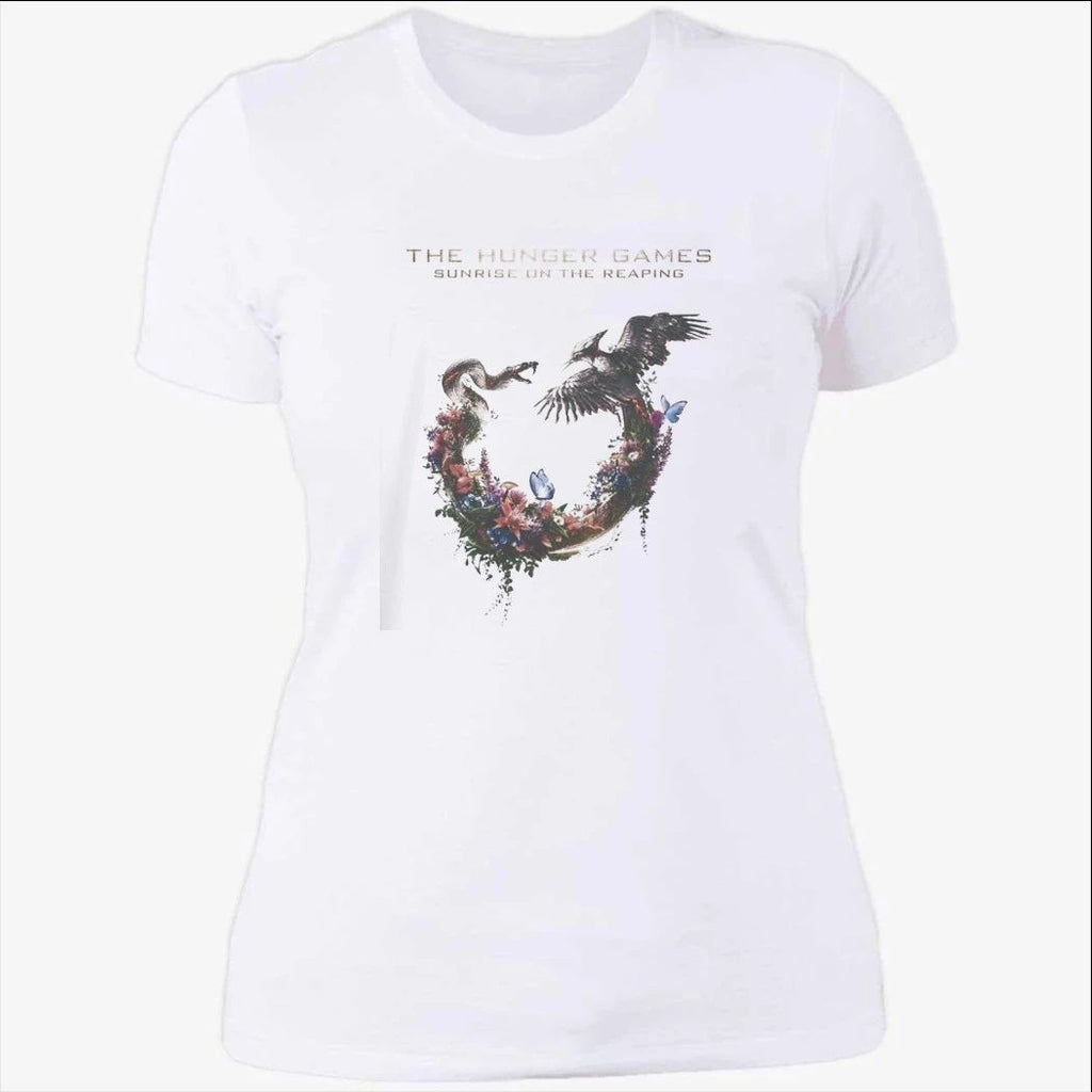 The Hunger Games Sunrise On The Reaping Logo Snake And Bird T-Shirt