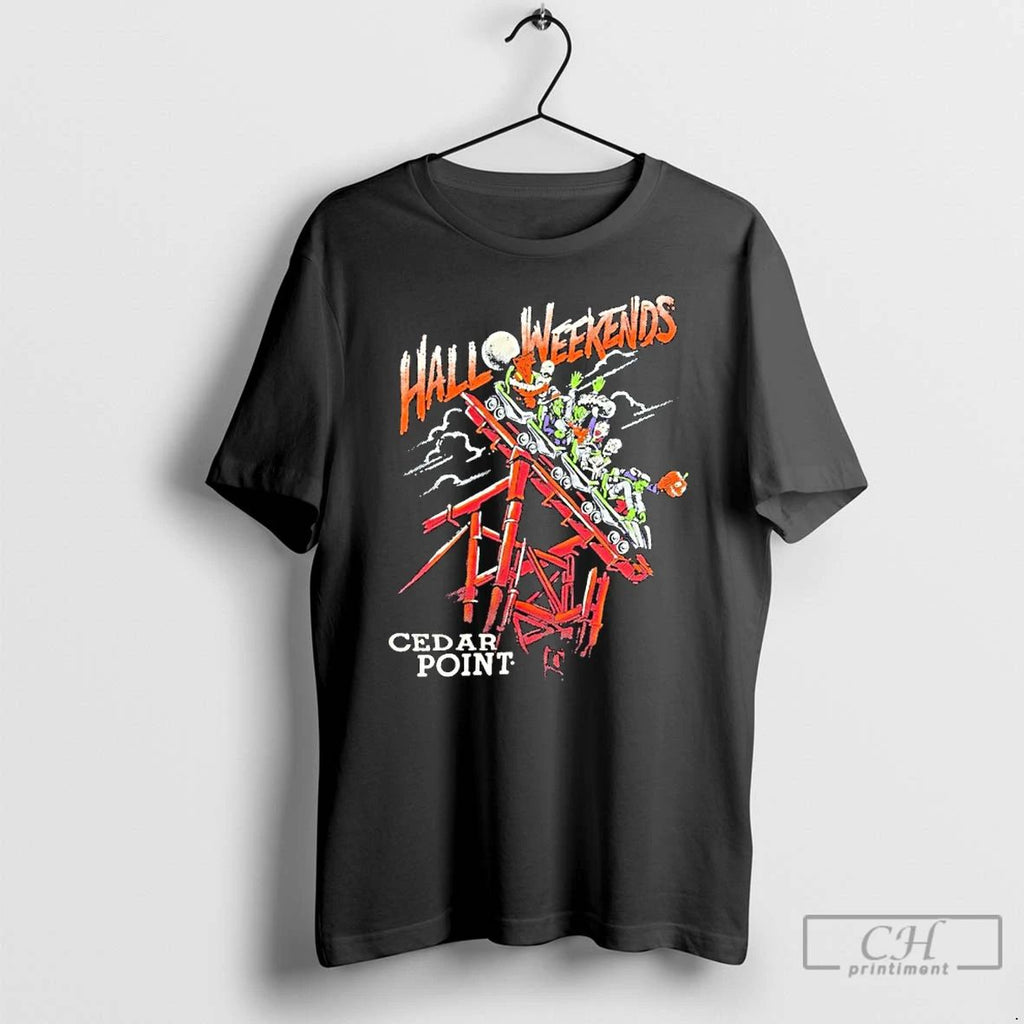 Classic Cedar Point Sirens Halloweekends Coaster T Shirts