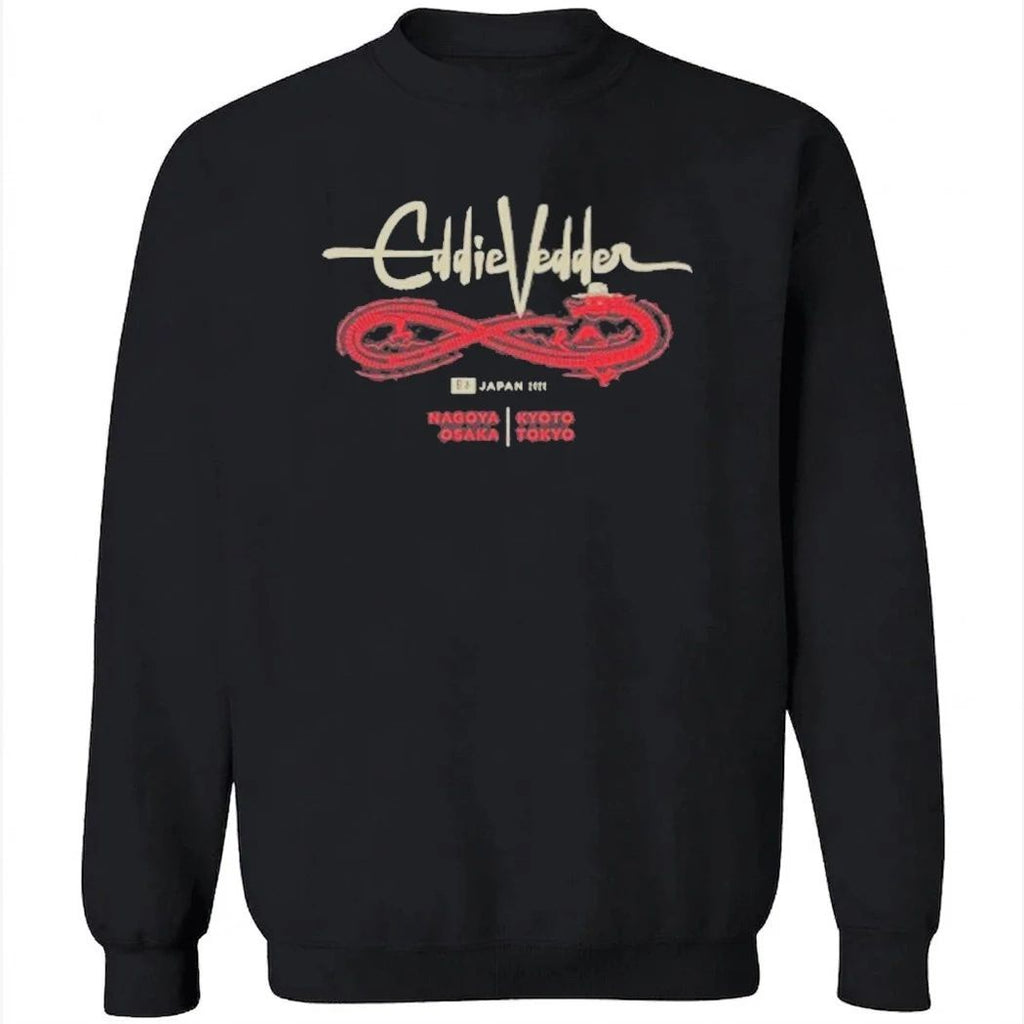 Eddie Vedder 2026 Japan Tour Figure 8 Dragon Shirt