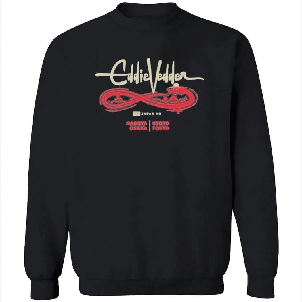 Eddie Vedder 2026 Japan Tour Figure 8 Dragon Shirt