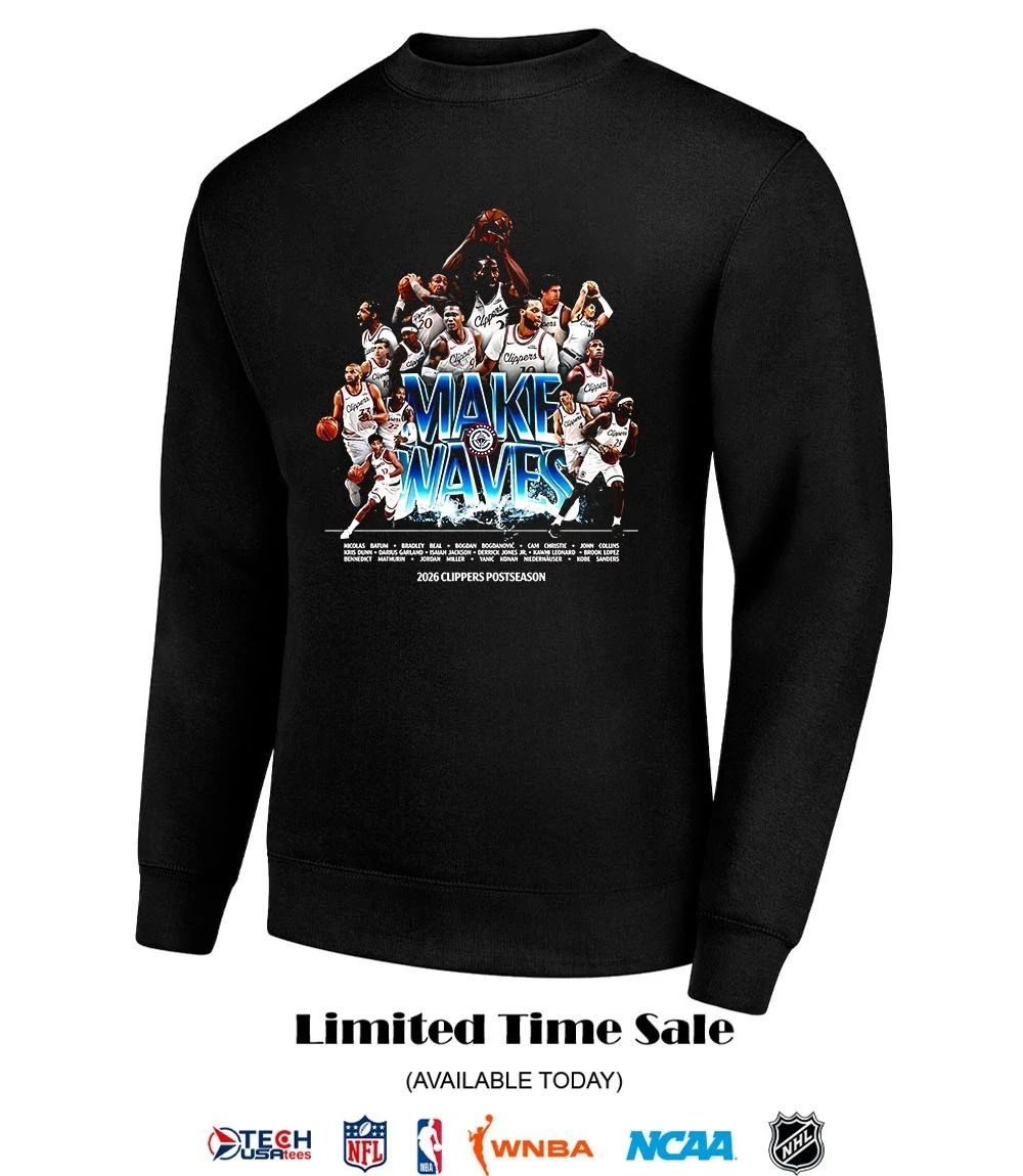 Make Waves Los Angeles Clippers 2026 Postseason shirt