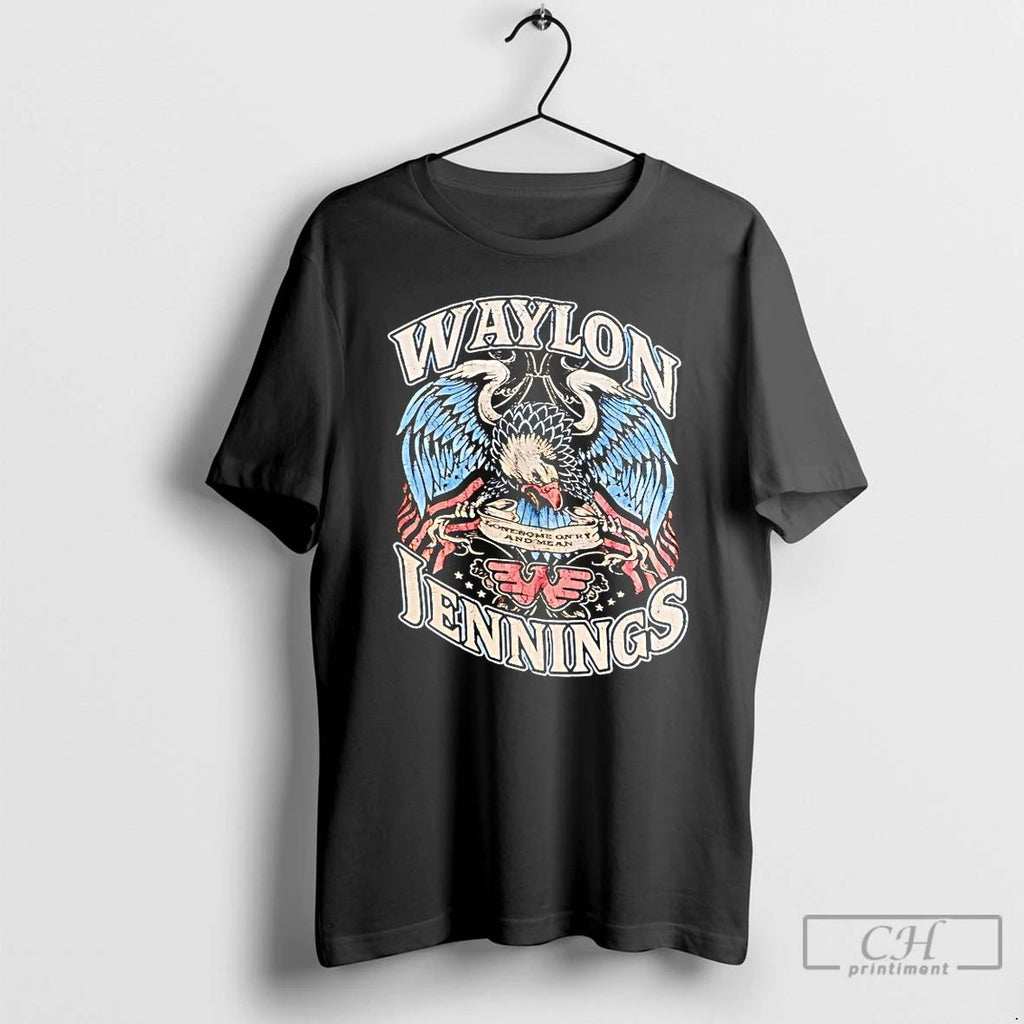 Classic Waylon Jennings Lonesome Onry Mean T Shirts