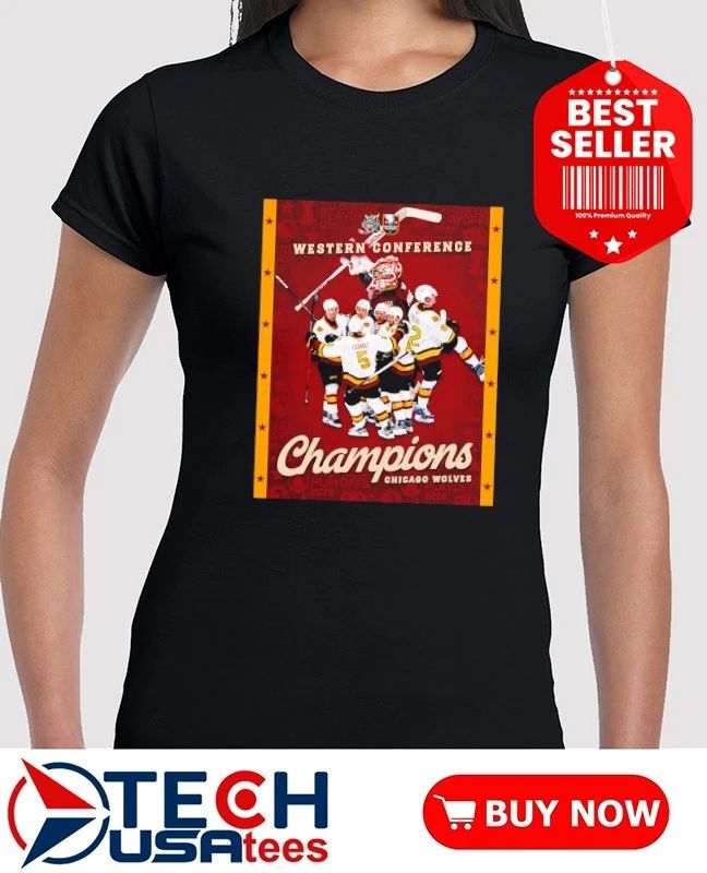 2026 Western Conference Champions Chicago Wolves Hockey shirt