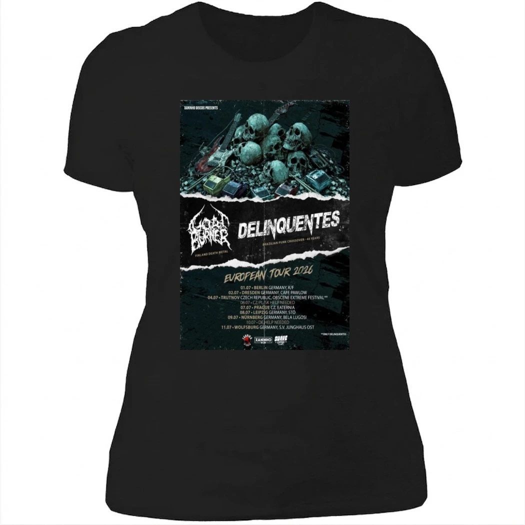 Delinquentes European Tour 2026 New Poster Shirt