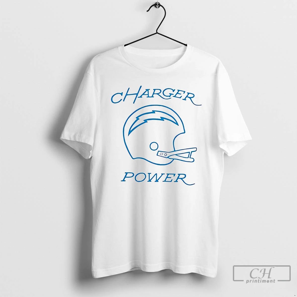 Premium Los Angeles Chargers Power Helmet T Shirts
