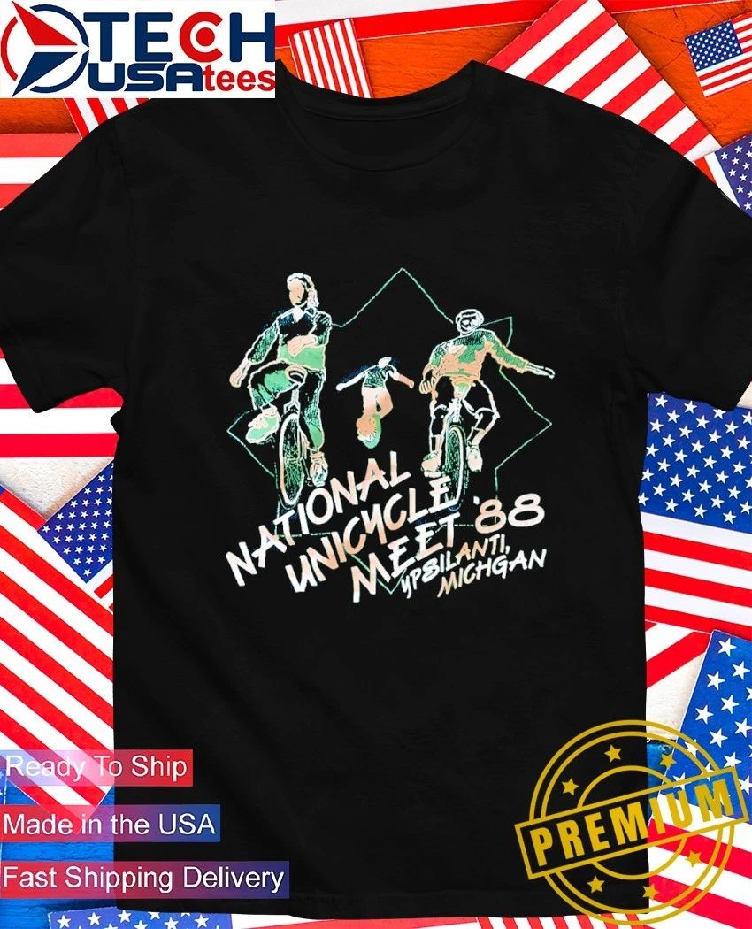 National Unicycle Meet ’88 in Ypsilanti Michigan shirt