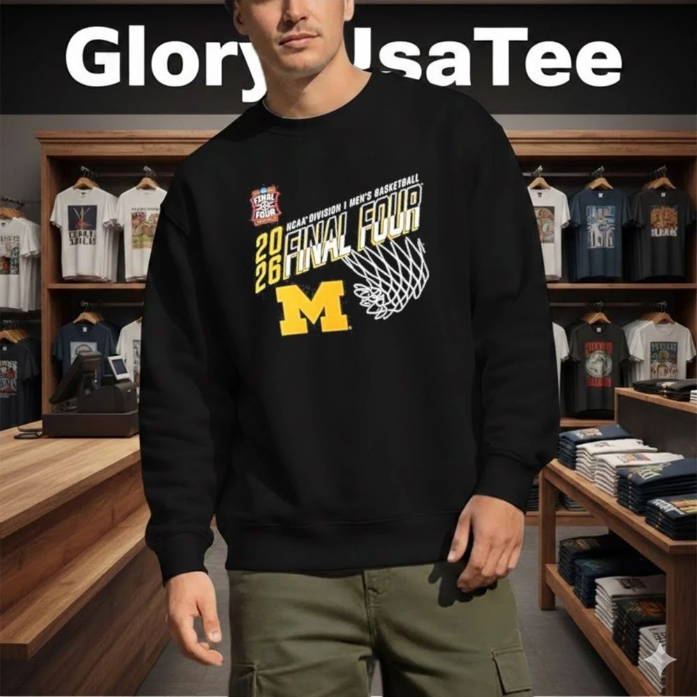 Michigan Wolverines basketball MBB Final Four 2026 T-Shirt