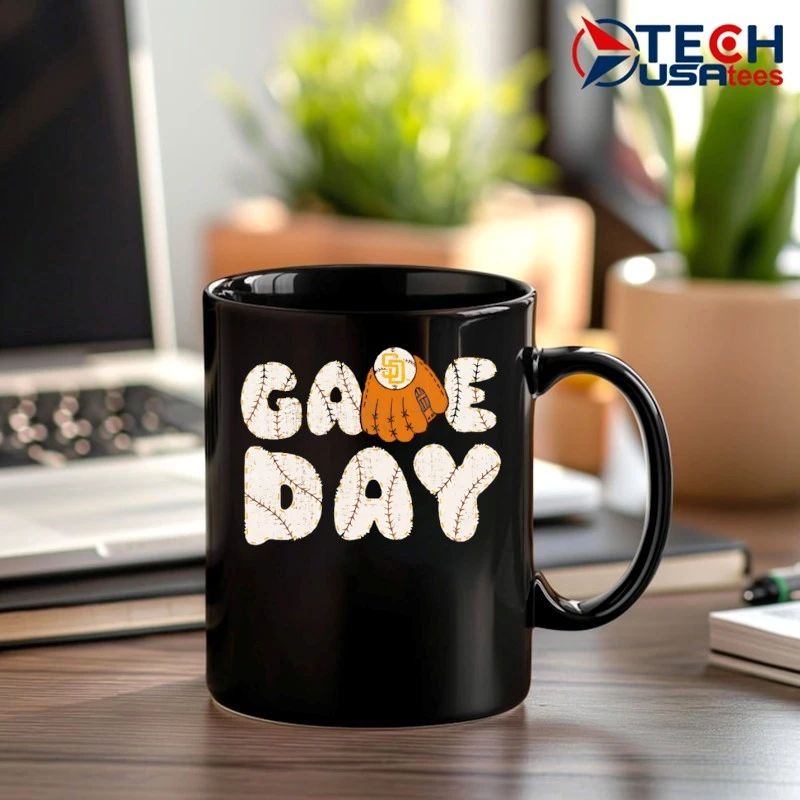 Game Day San Diego Padres Baseball MLB glove shirt